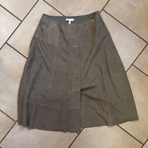 Joie Taupe suede skirt XS